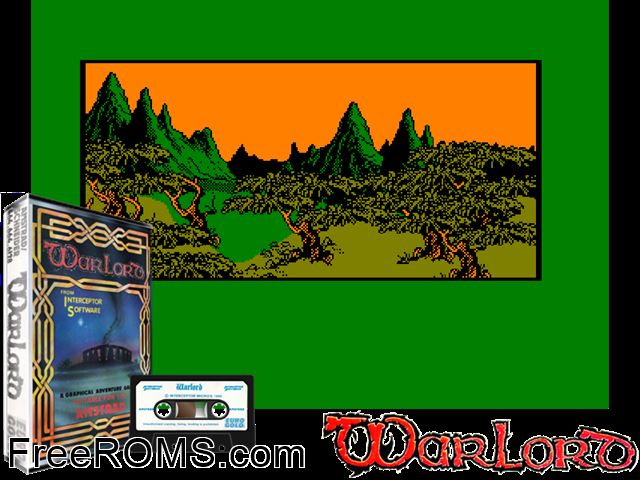 Warlord (UK) (1985) [a1] Amstrad CPC game showing 3D box cover and gameplay screenshot